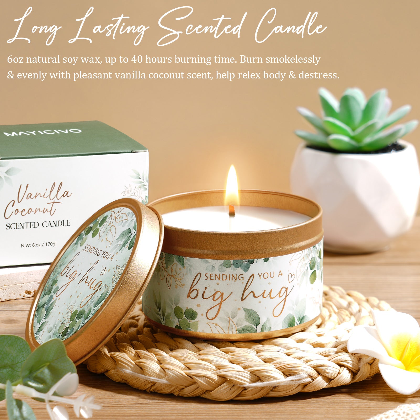 Mayicivo Birthday Gifts for Women Self Care Gifts, Relaxing Spa Gifts Baskets Get Well Soon Gifts Care Package for Women with Blanket, Unique Valentines Day Gifts for Her Mom Wife Girlfriend Best Friend Sister