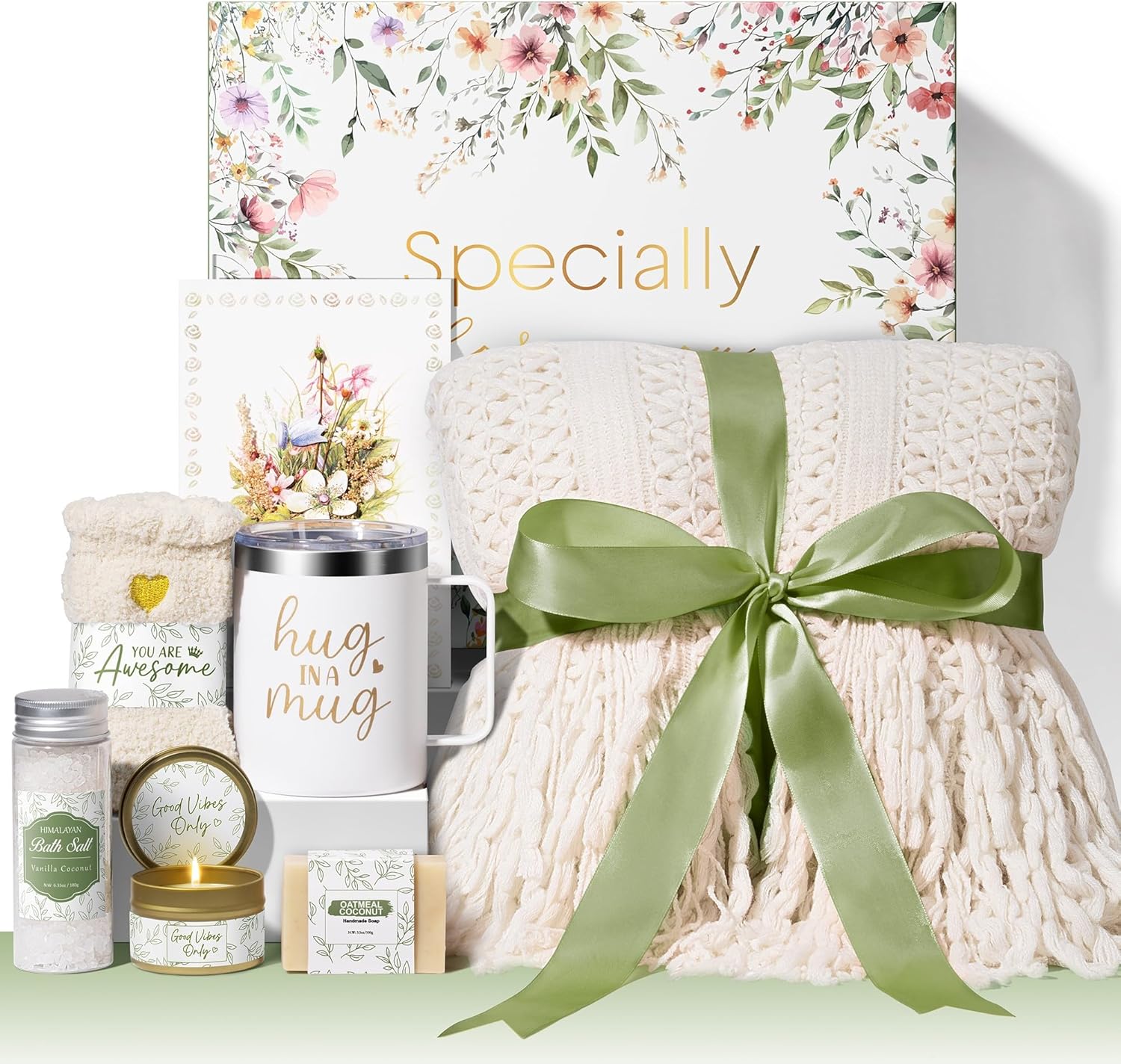 Self Care Gifts for Women Get Well Soon Gifts, Birthday Gifts for Women Care Package, Sympathy Gift Baskets Spa Gifts Thinking of You Inspirational Mothers Day Gifts for Mom Her Wife Friend Grandma