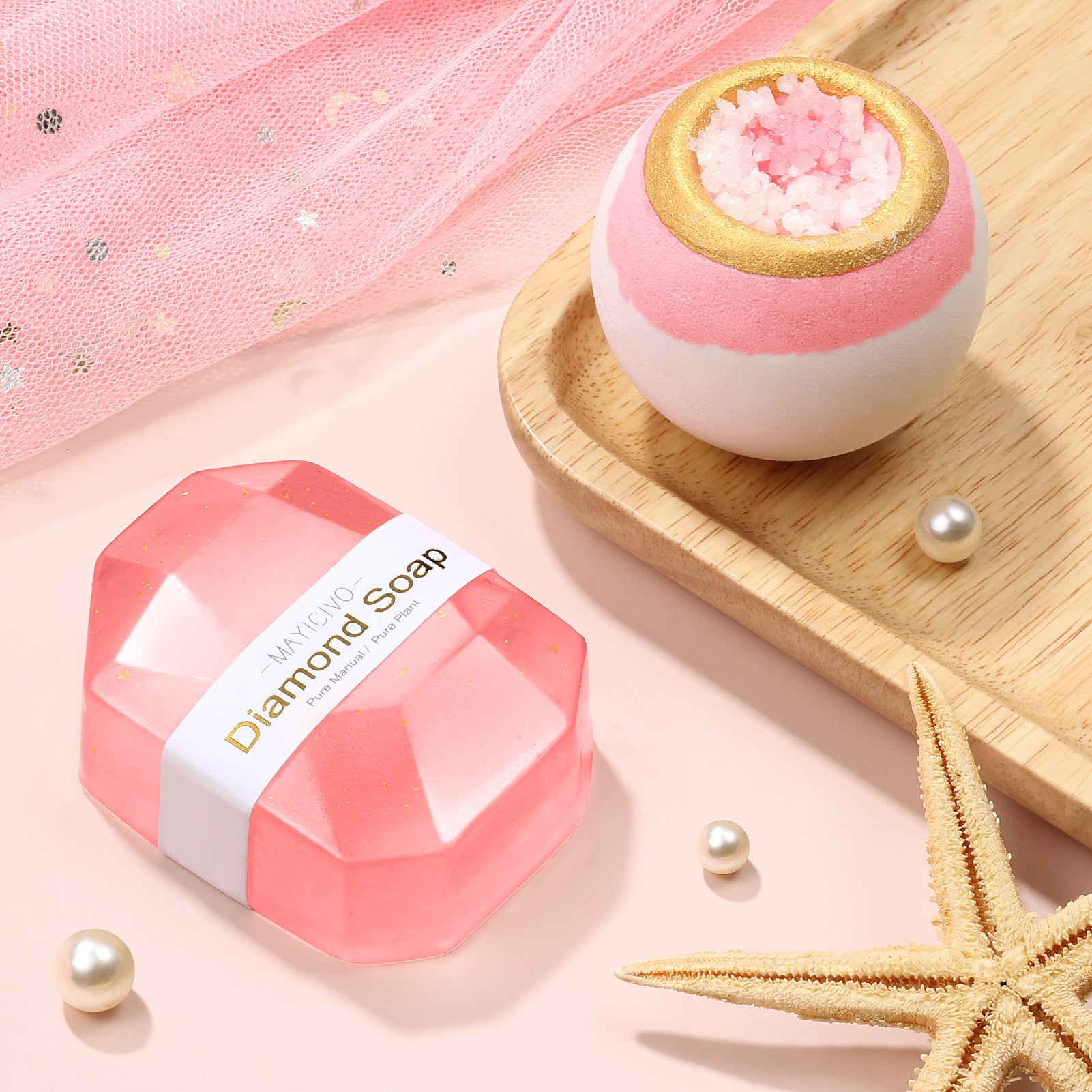 Mayicivo Birthday Gifts for Women Self Care Gifts Get Well Soon Gifts, Rose Relaxing Spa Gifts Basket Care Package w/ Luxury Flannel Blanket, Unique Mothers Day Gifts for Mom Her Friend Sister Wife Grandma