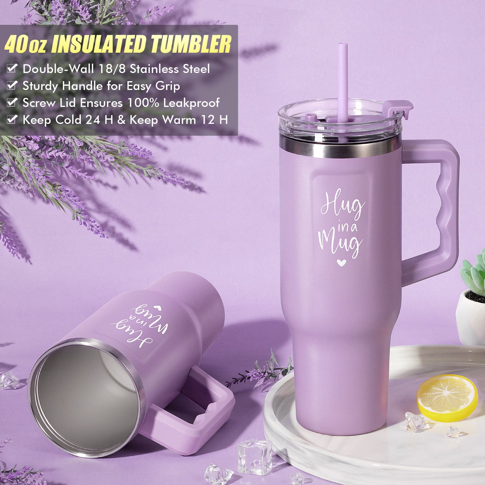 Mayicivo Birthday Gifts for Women Self Care Gifts Get Well Soon Gifts, Rose Relaxing Spa Gifts Basket Care Package w/ Luxury Flannel Blanket 40 oz Tumbler, Mothers Day Gifts for Mom Her Wife Girlfriend Sister